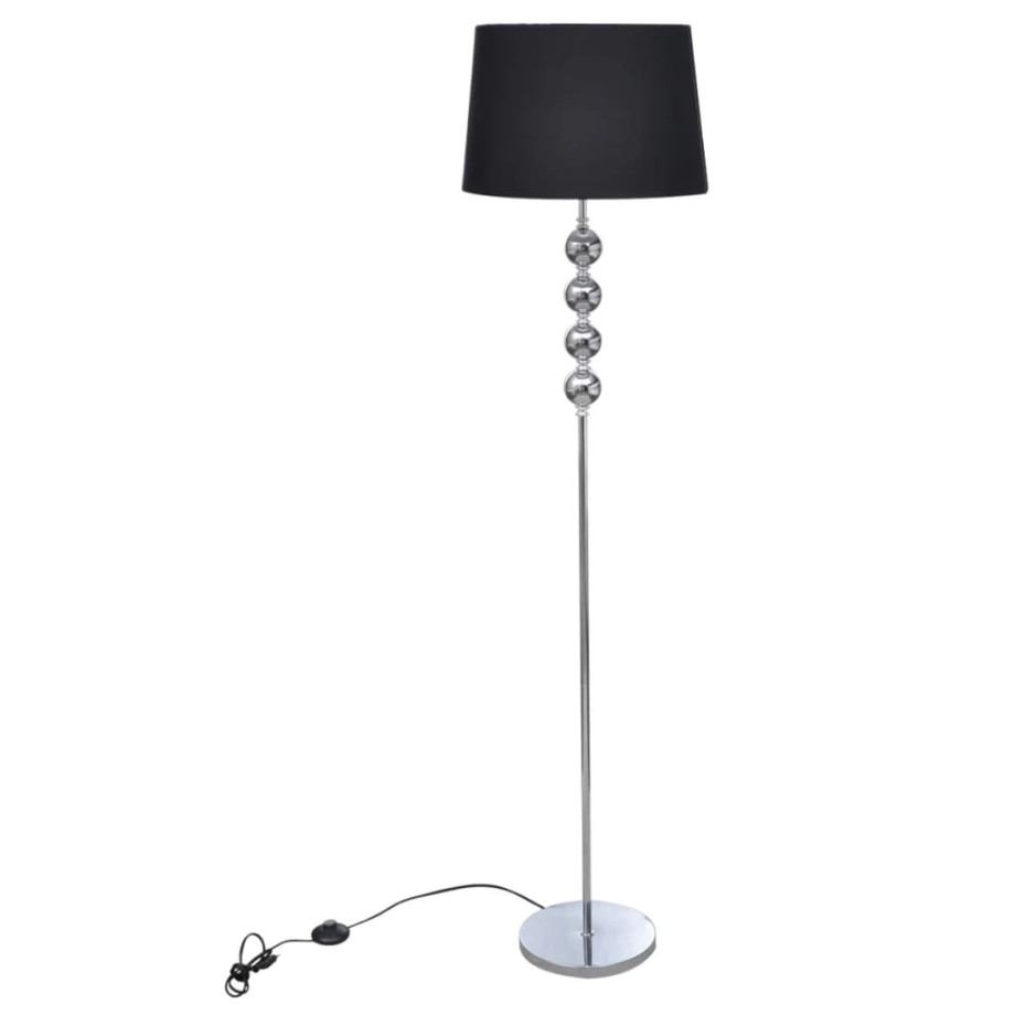 vidaXL Vloerlamp Eleganza zwart afbeelding 1