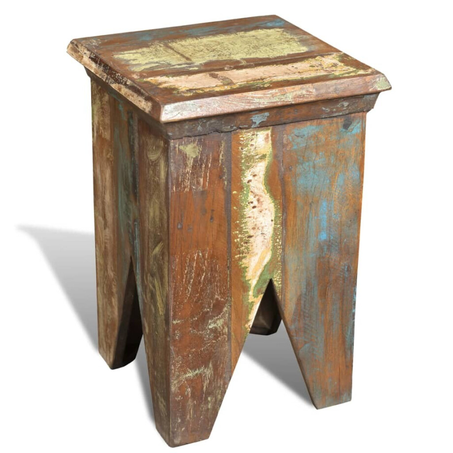 vidaXL Kruk massief gerecycled hout afbeelding 1