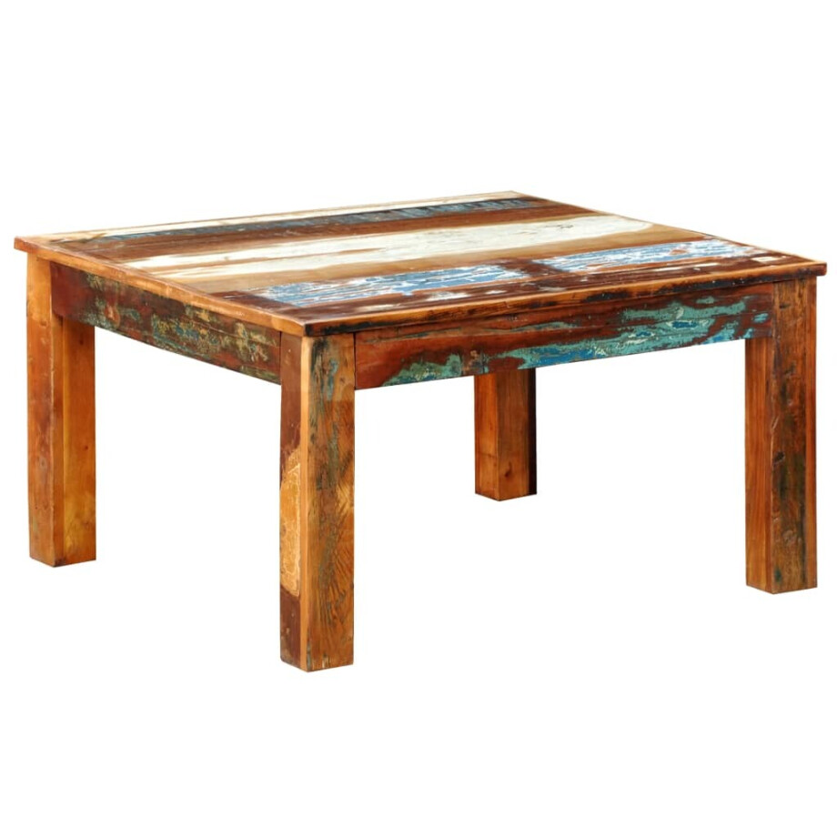 vidaXL Salontafel vierkant gerecycled hout afbeelding 1