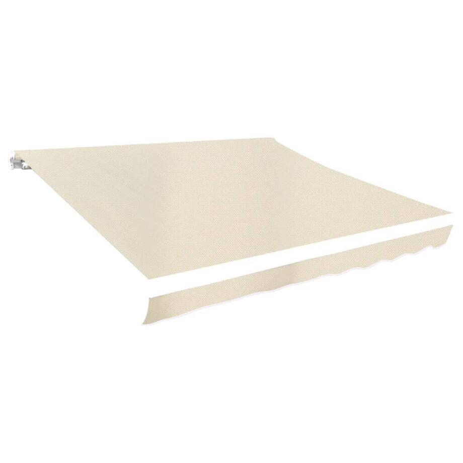 vidaXL Luifeldoek 4x3 m canvas crème afbeelding 1