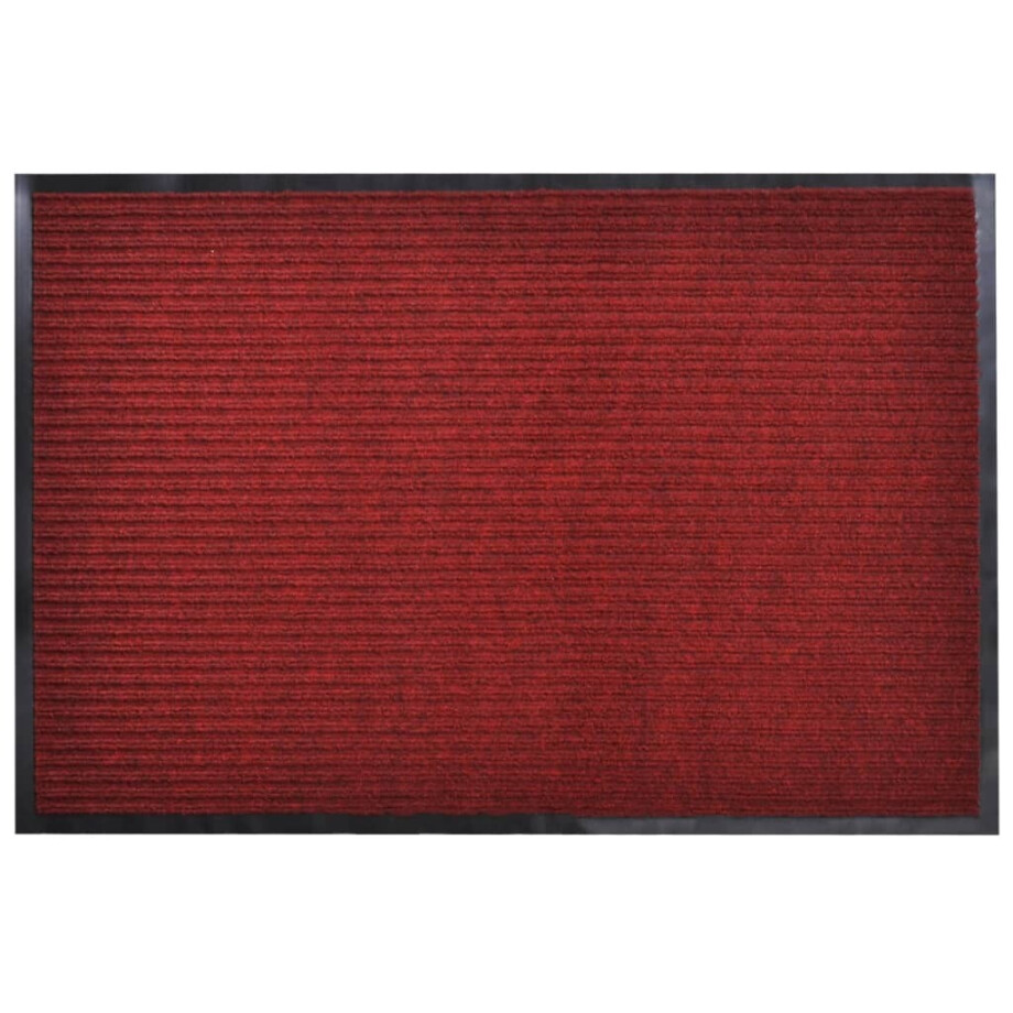 vidaXL Deurmat PVC 120 x 90 cm (rood) afbeelding 1