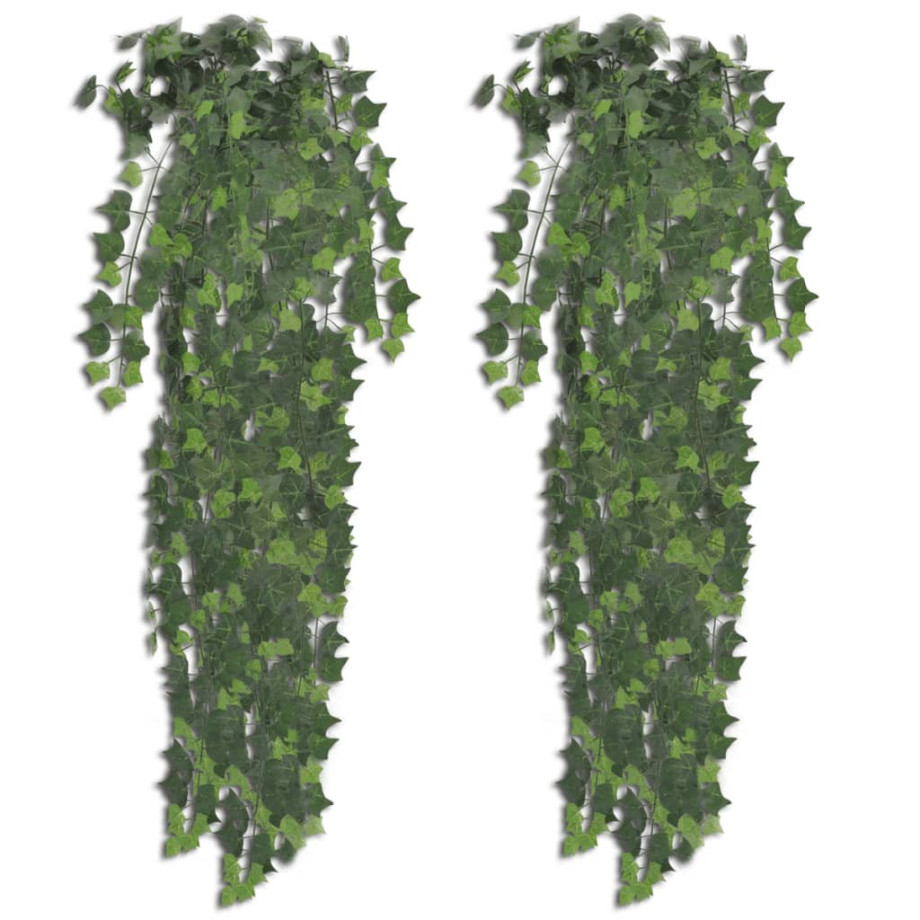 vidaXL Kunstplanten 2 st klimop 90 cm groen afbeelding 1