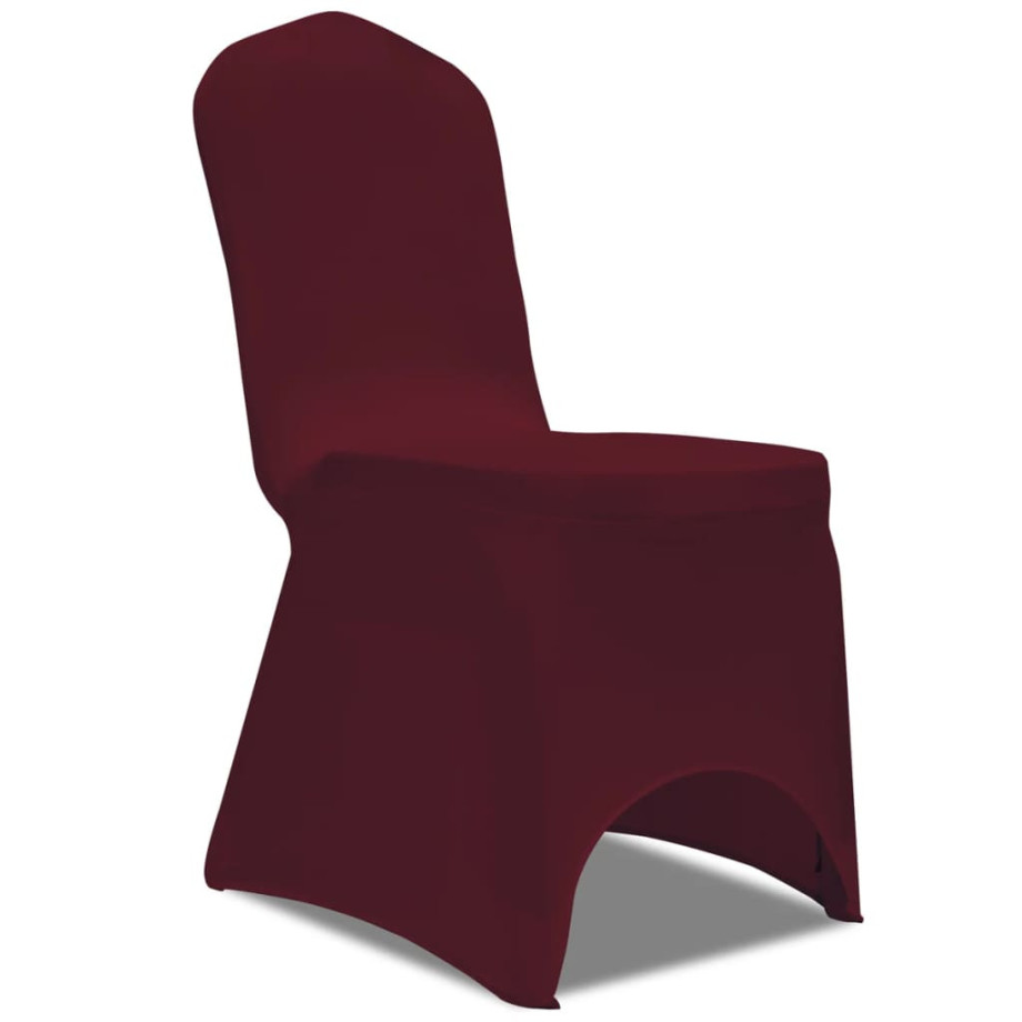vidaXL Hoes voor stoelen 50 stuks (wijnrood) afbeelding 1