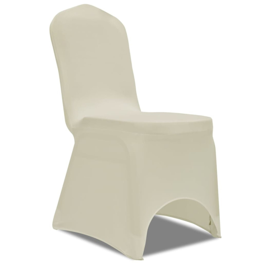 vidaXL Hoes voor stoelen 50 stuks (creme) afbeelding 1