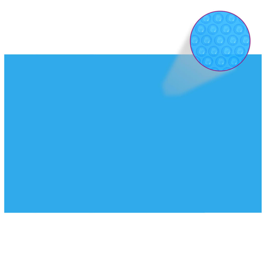 vidaXL Zwembadzeil rechthoekig 260 x 160 cm PE blauw afbeelding 1