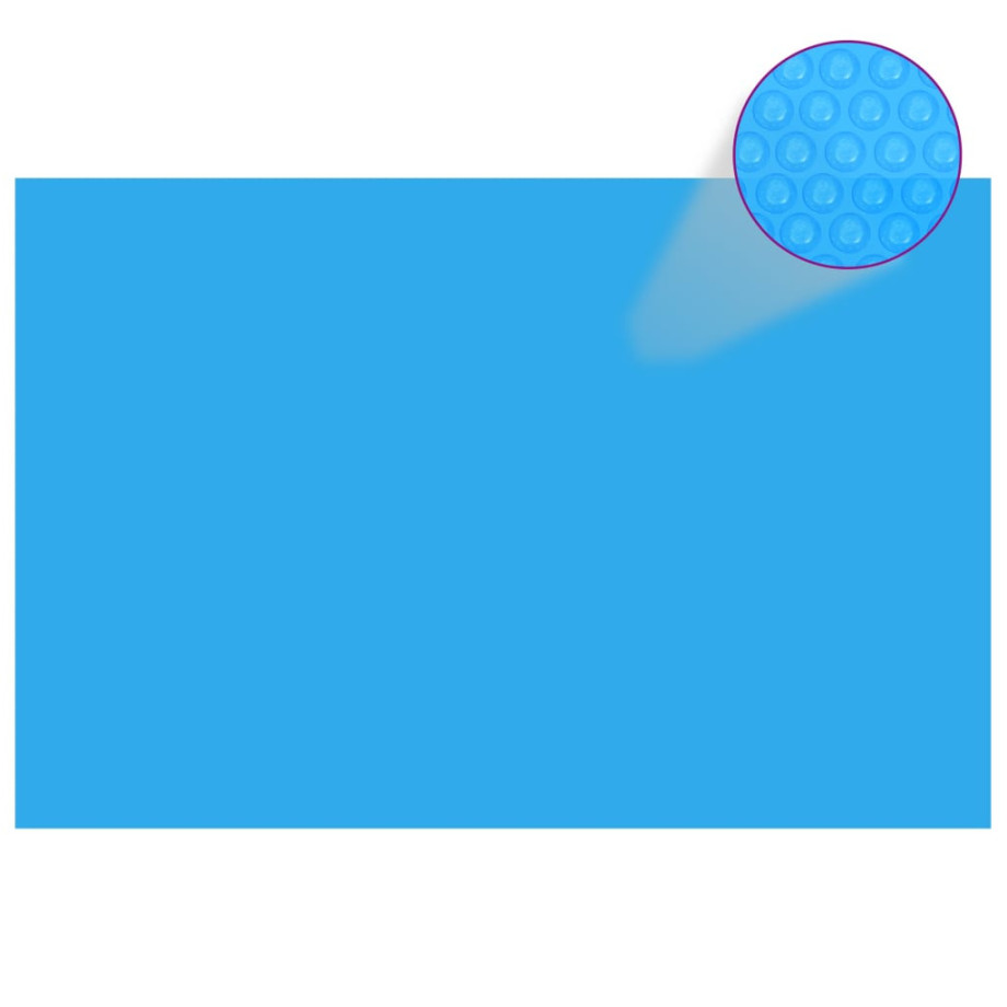 vidaXL Zwembadzeil rechthoekig 300 x 200 cm PE blauw afbeelding 1