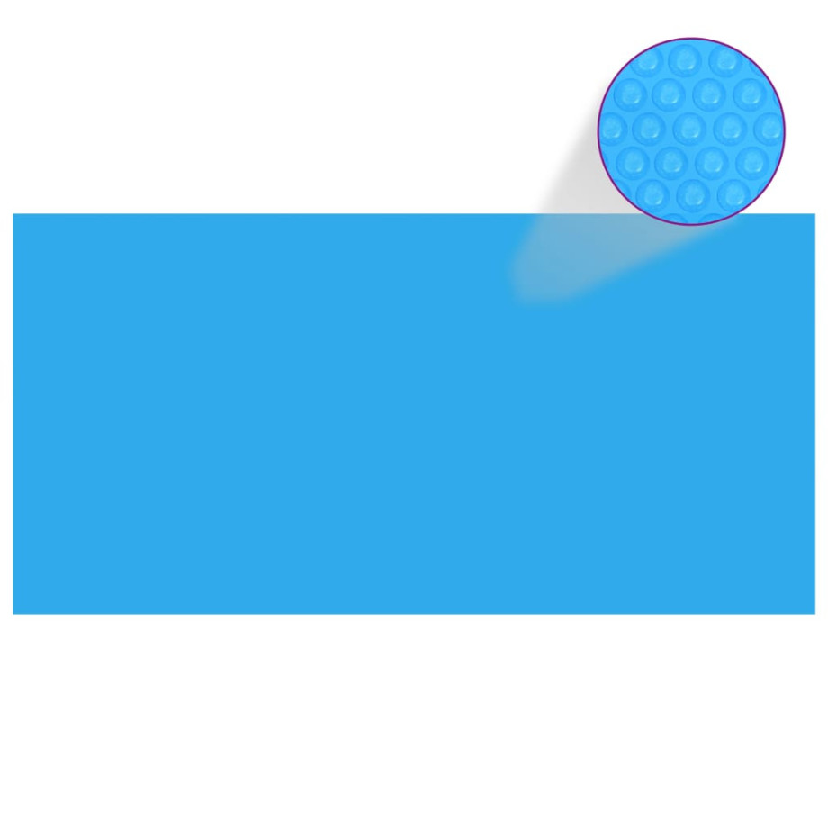 vidaXL Zwembadzeil rechthoekig 549 x 274 cm PE blauw afbeelding 1