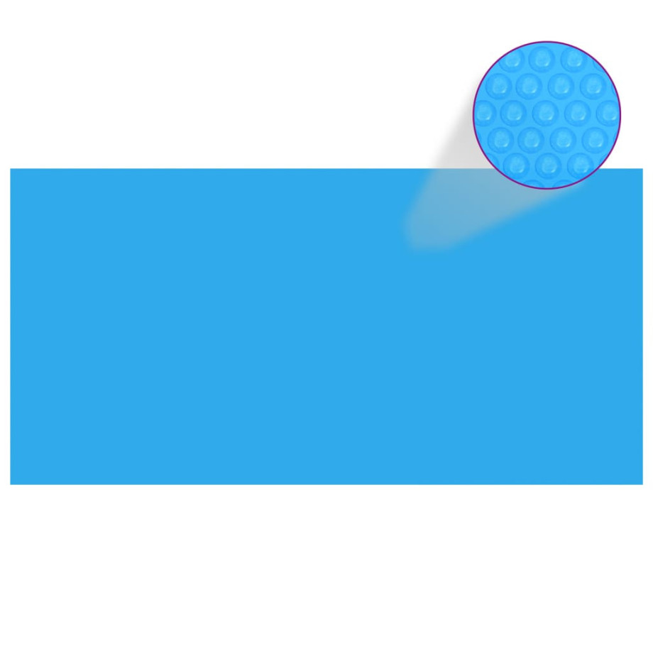 vidaXL Zwembadzeil rechthoekig 732 x 366 cm PE blauw afbeelding 1