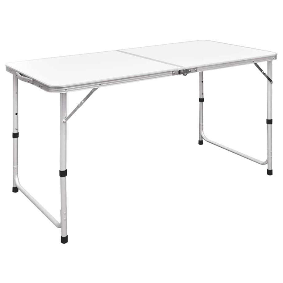 vidaXL Campingtafel inklapbaar en verstelbaar 120x60 cm aluminium afbeelding 1