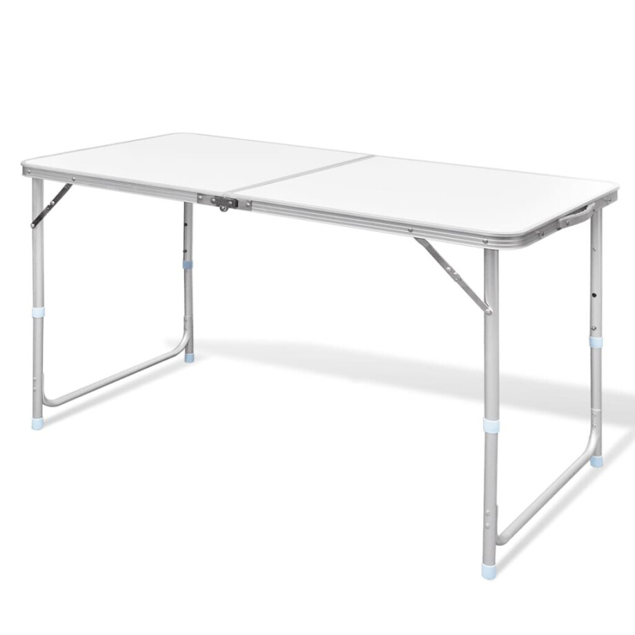 vidaXL Campingtafel inklapbaar en verstelbaar 120x60 cm aluminium afbeelding 1