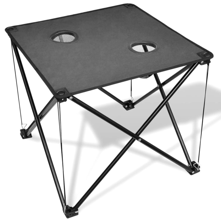 vidaXL Campingtafel inklapbaar (grijs) afbeelding 1