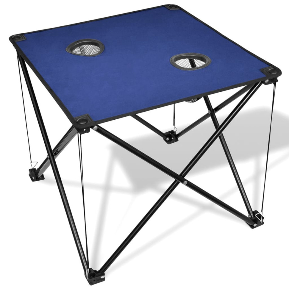 vidaXL Campingtafel inklapbaar (blauw) afbeelding 1