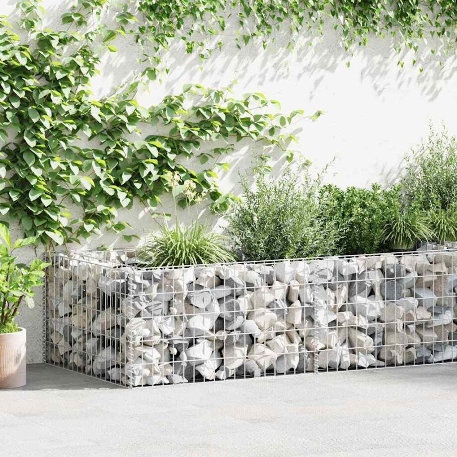 vidaXL Gabion plantenbak 180x90x50 cm gegalvaniseerd staal vidaXL Gabion plantenbak 180x90x50 cm gegalvaniseerd staal afbeelding 1