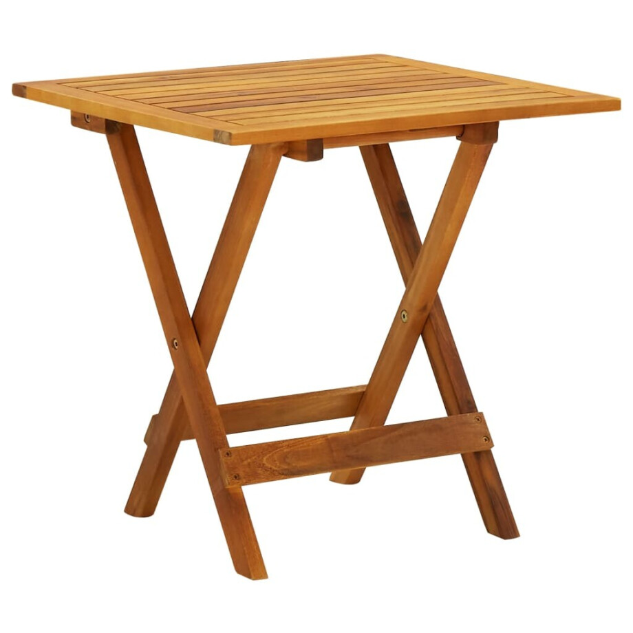 vidaXL Bistrotafel 46x46x47 cm massief acaciahout vidaXL Bistrotafel 46x46x47 cm massief acaciahout afbeelding 1