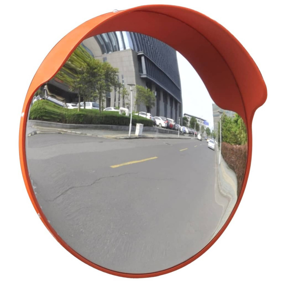 vidaXL Verkeersspiegel voor buiten 45 cm PC-kunststof oranje afbeelding 