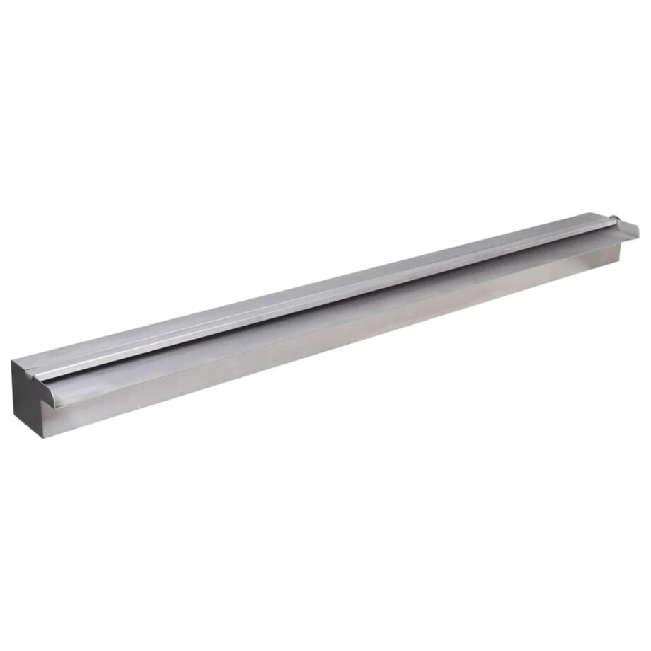 vidaXL Zwembadwaterval met LED's rechthoekig 90 cm roestvrij staal vidaXL Zwembadwaterval met LED's rechthoekig 90 cm roestvrij staal afbeelding 1