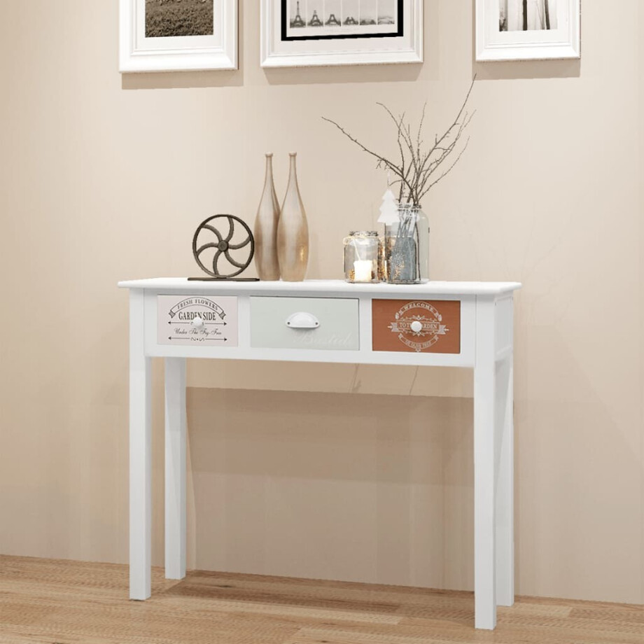 vidaXL Wandtafel Franse stijl hout afbeelding 1