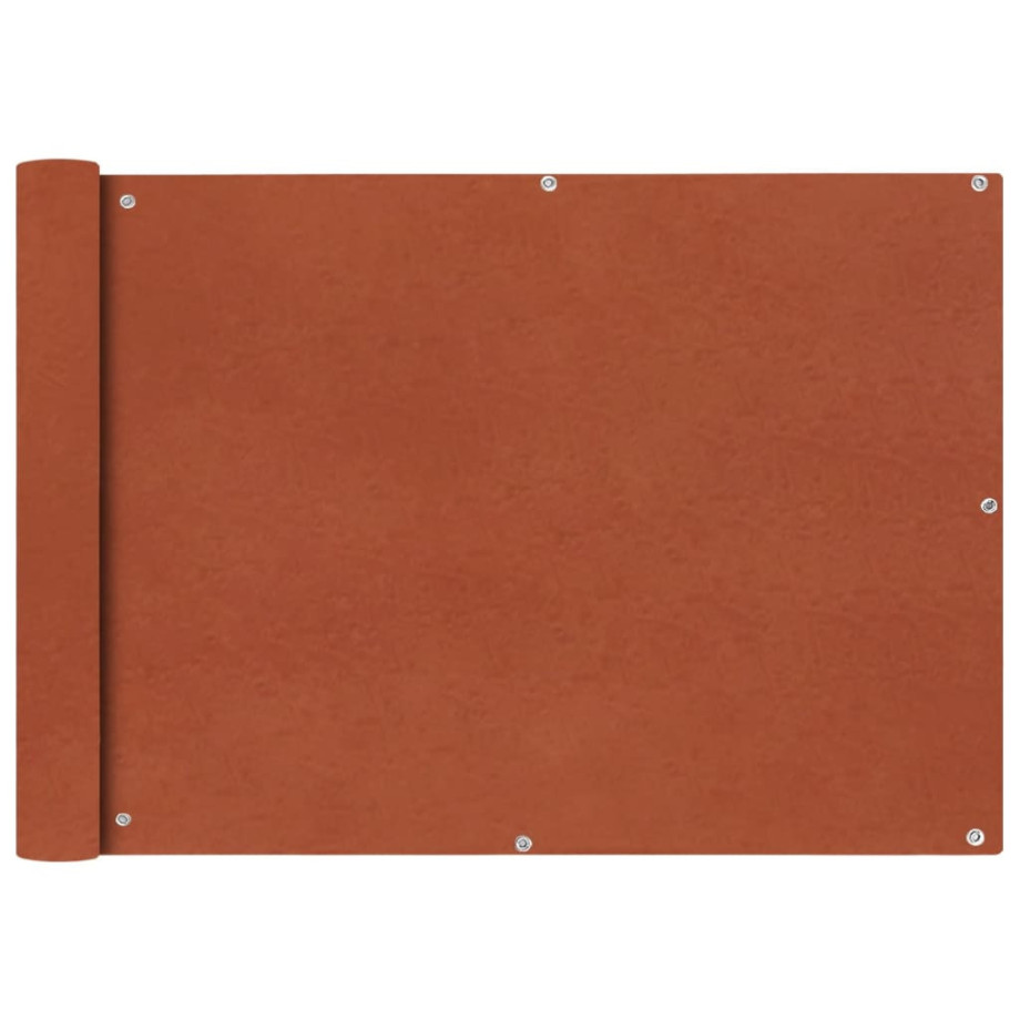 vidaXL Balkonscherm Oxford textiel 75x400 cm terracotta afbeelding 1