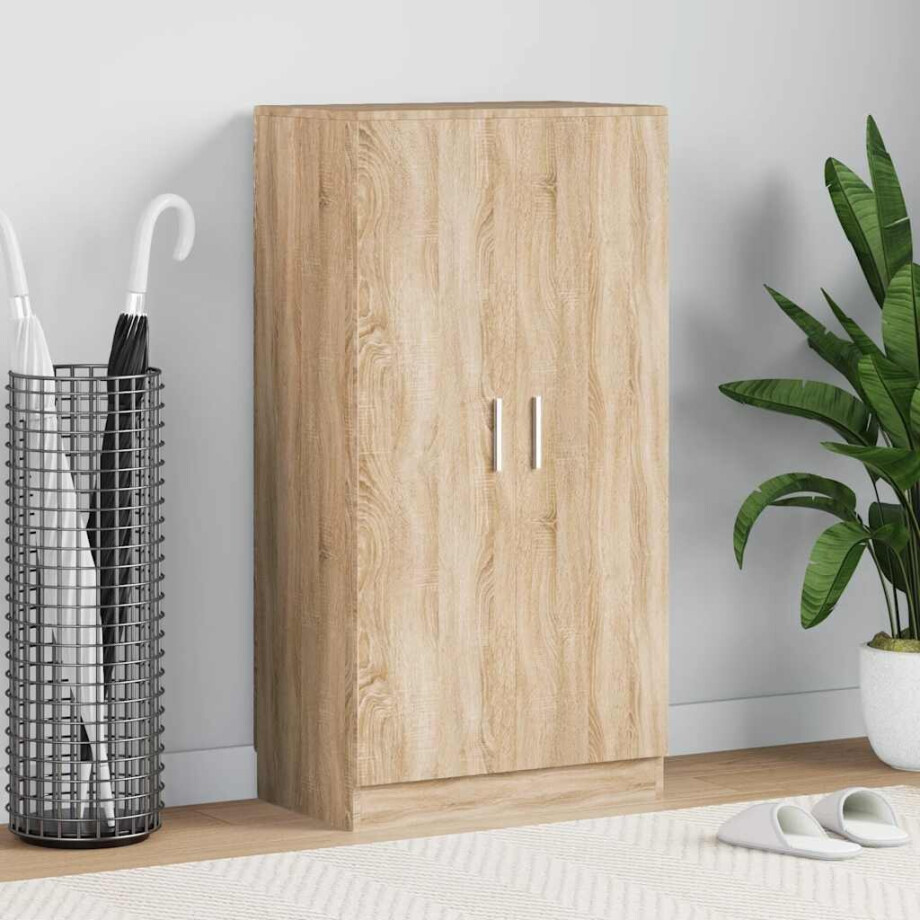 vidaXL Schoenenkast 7 planken eiken afbeelding 1