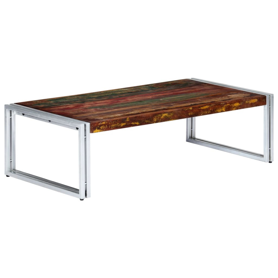 vidaXL Salontafel 120x60x35 cm massief gerecycled hout afbeelding 1