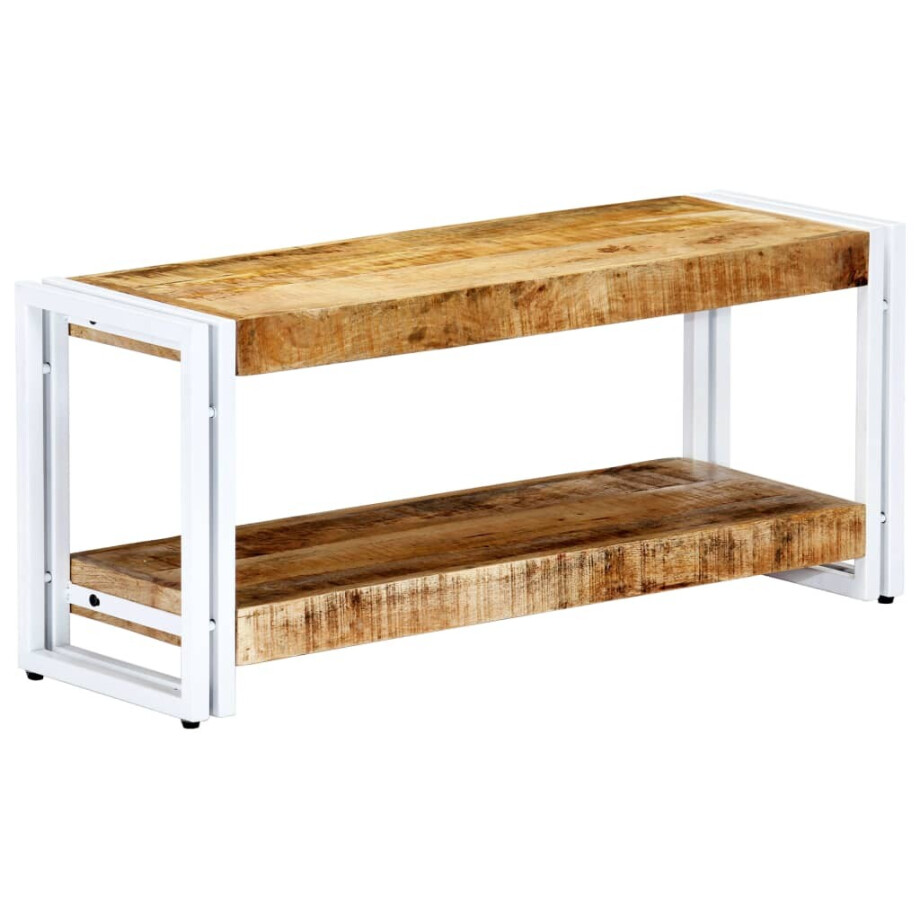 vidaXL Tv-meubel 90x30x40 cm massief mangohout vidaXL Tv-meubel 90x30x40 cm massief mangohout afbeelding 1