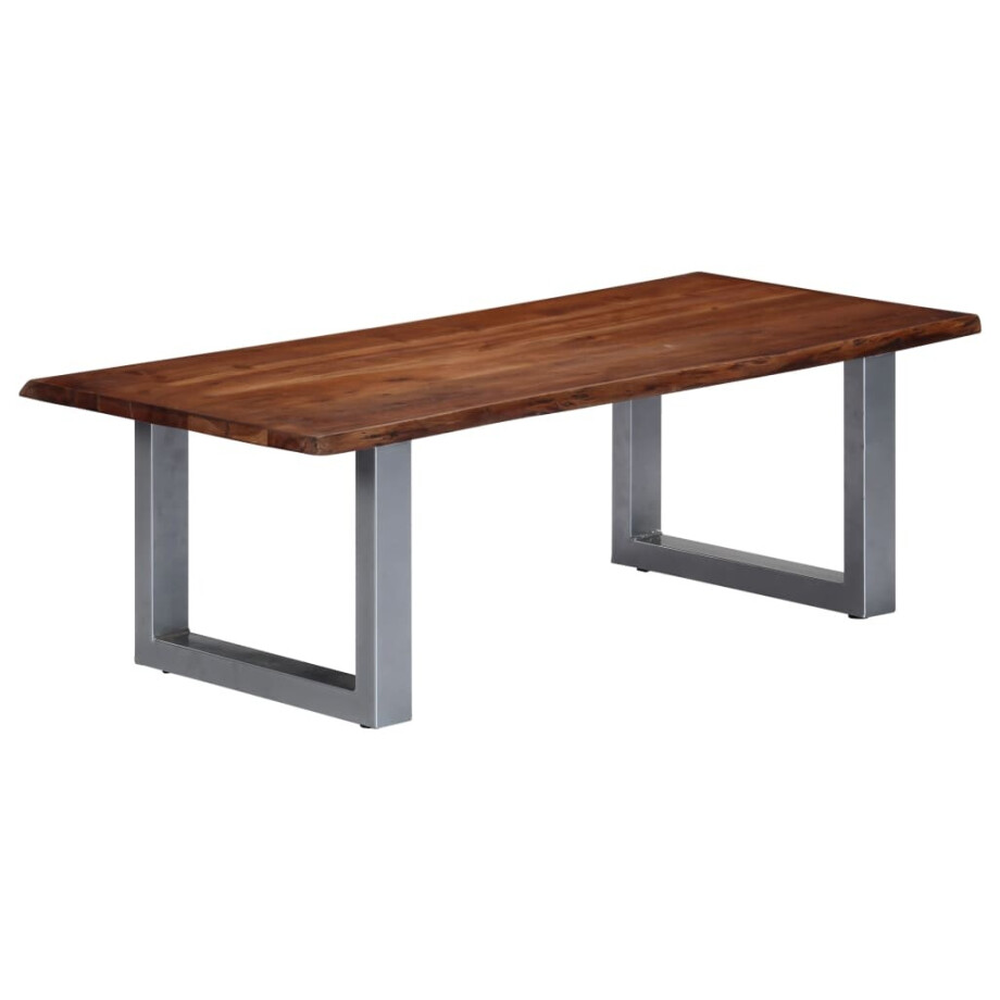 vidaXL Salontafel met natuurlijke randen 115x60x40 cm acaciahout afbeelding 1