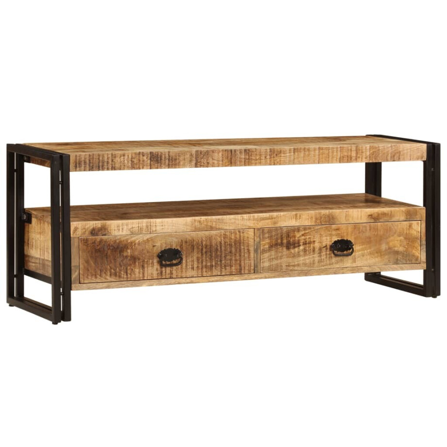 vidaXL Tv-meubel 120x35x45 cm massief mangohout vidaXL Tv-meubel 120x35x45 cm massief mangohout afbeelding 1