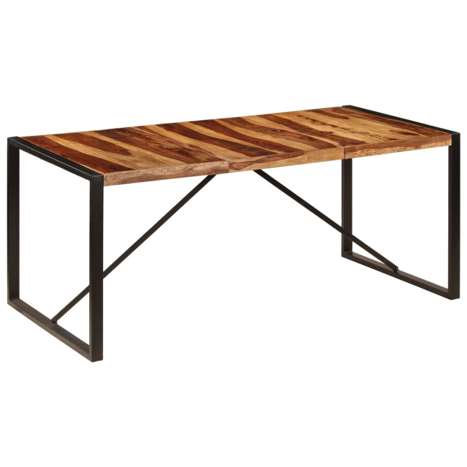 vidaXL Eettafel 180x90x75 cm massief acaciahout vidaXL Eettafel 180x90x75 cm massief acaciahout afbeelding 1