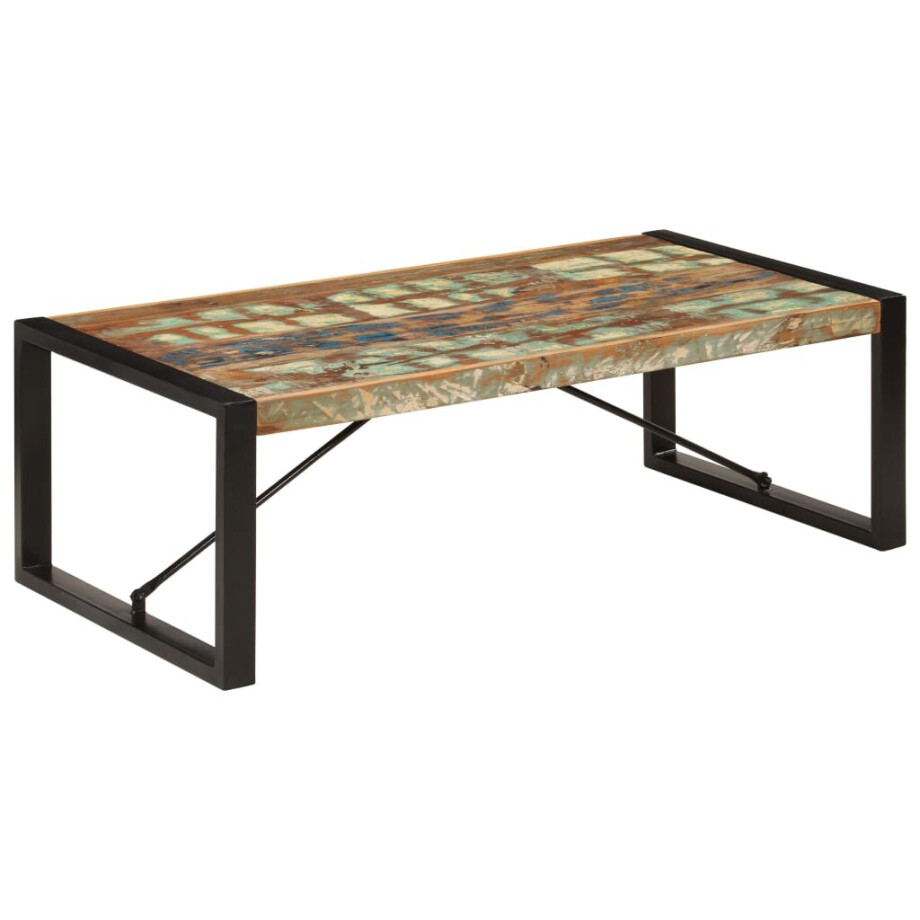 vidaXL Salontafel 120x60x40 cm massief gerecycled hout vidaXL Salontafel 120x60x40 cm massief gerecycled hout afbeelding 1