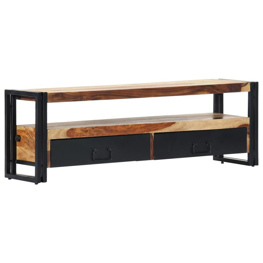 vidaXL Tv-meubel 120x30x40 cm massief acaciahout vidaXL Tv-meubel 120x30x40 cm massief acaciahout afbeelding 1