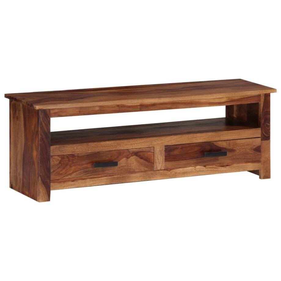 vidaXL Tv-meubel 118x30x40 cm massief hout afbeelding 1