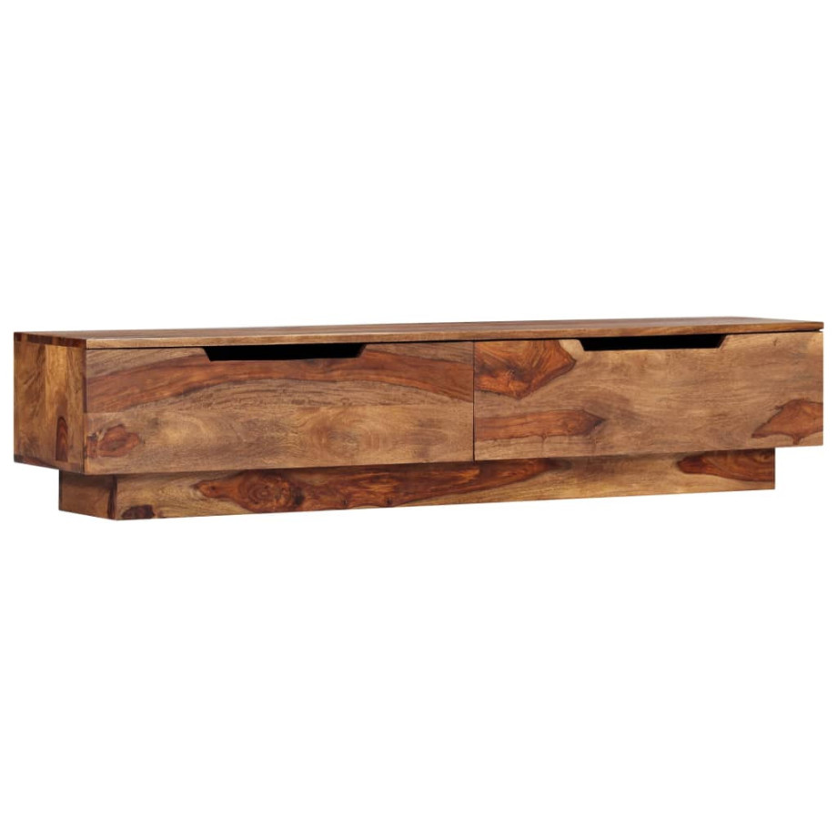 vidaXL Tv-meubel 145x30x30 cm massief hout afbeelding 1