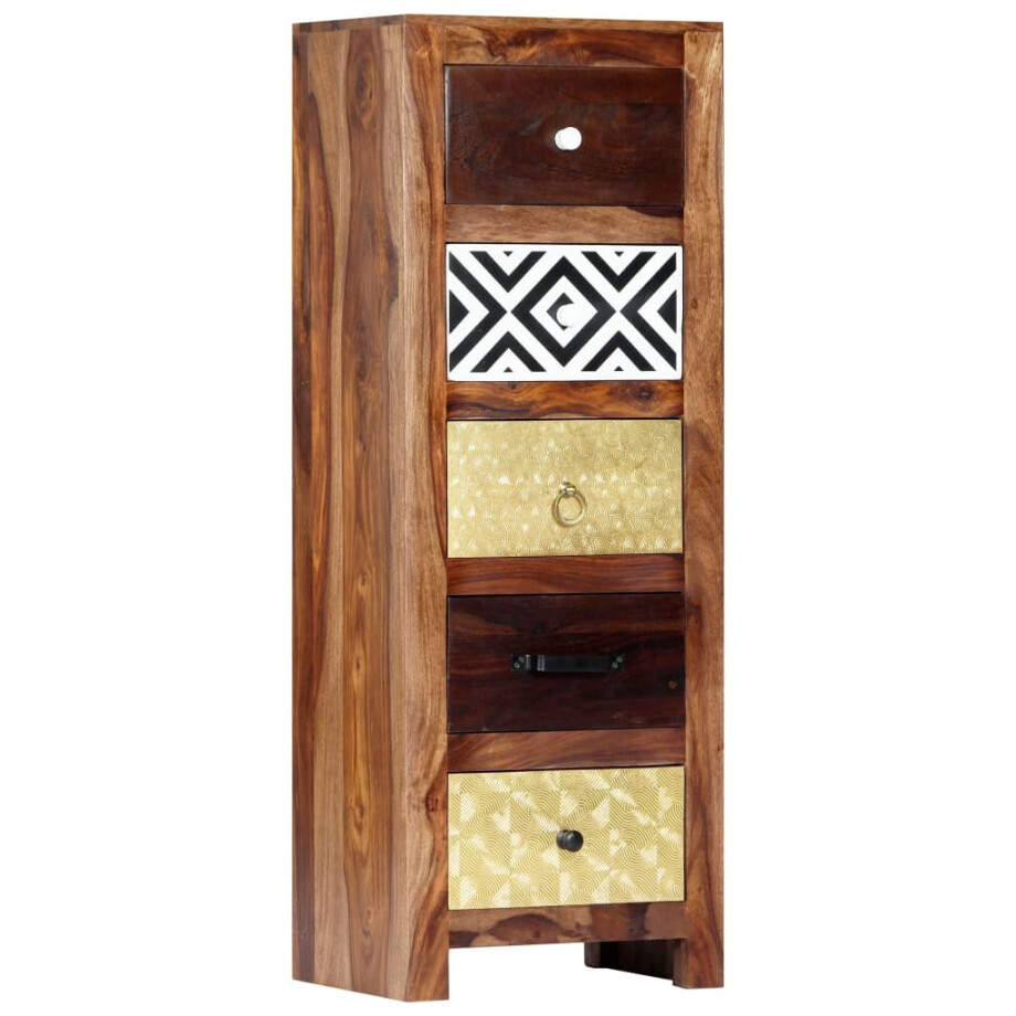 vidaXL Bijzetkast 40x30x110 cm massief acaciahout vidaXL Bijzetkast 40x30x110 cm massief acaciahout afbeelding 1