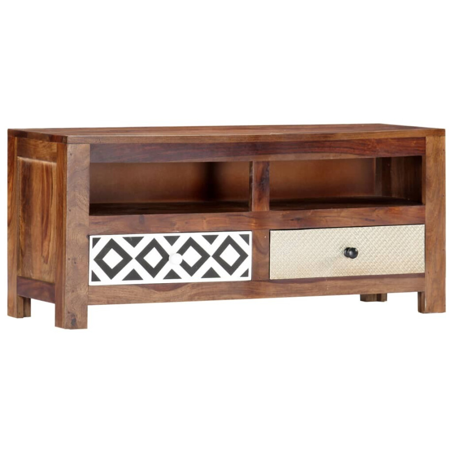 vidaXL Tv-meubel 90x30x40 cm massief acaciahout vidaXL Tv-meubel 90x30x40 cm massief acaciahout afbeelding 1