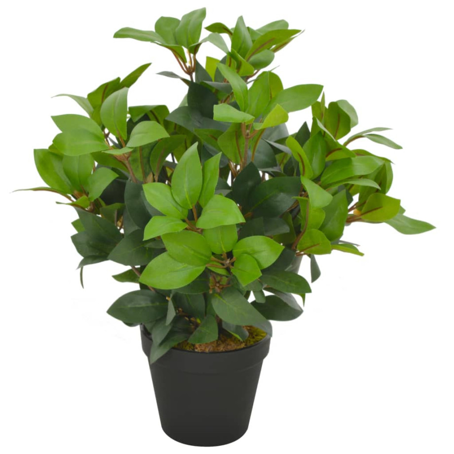 vidaXL Kunstplant met pot laurierboom 40 cm groen afbeelding 1