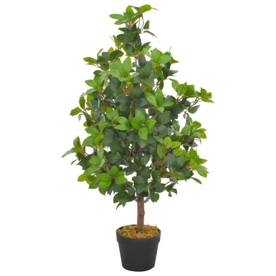 vidaXL Kunstplant met pot laurierboom 90 cm groen afbeelding 1