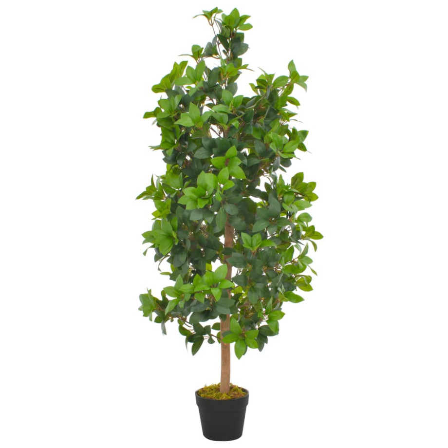 vidaXL Kunstplant met pot laurierboom 120 cm groen afbeelding 1