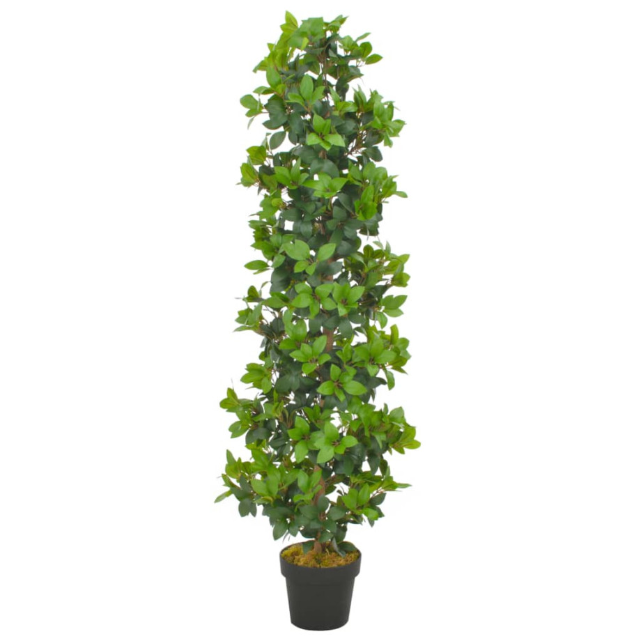 vidaXL Kunstplant met pot laurierboom 150 cm groen afbeelding 1