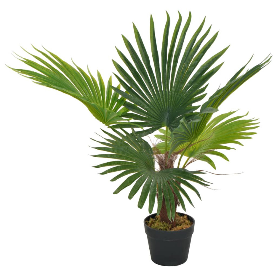 vidaXL Kunstplant met pot palm 70 cm groen afbeelding 1