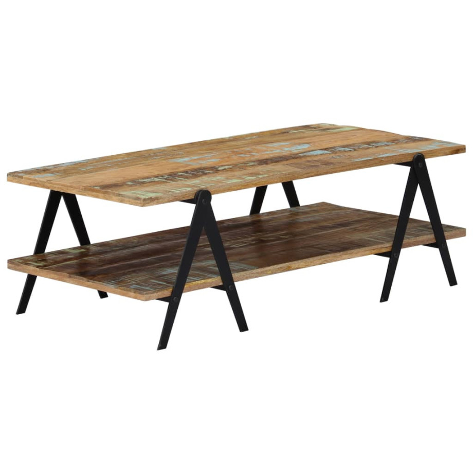 vidaXL Salontafel 115x60x40 cm massief gerecycled hout afbeelding 1