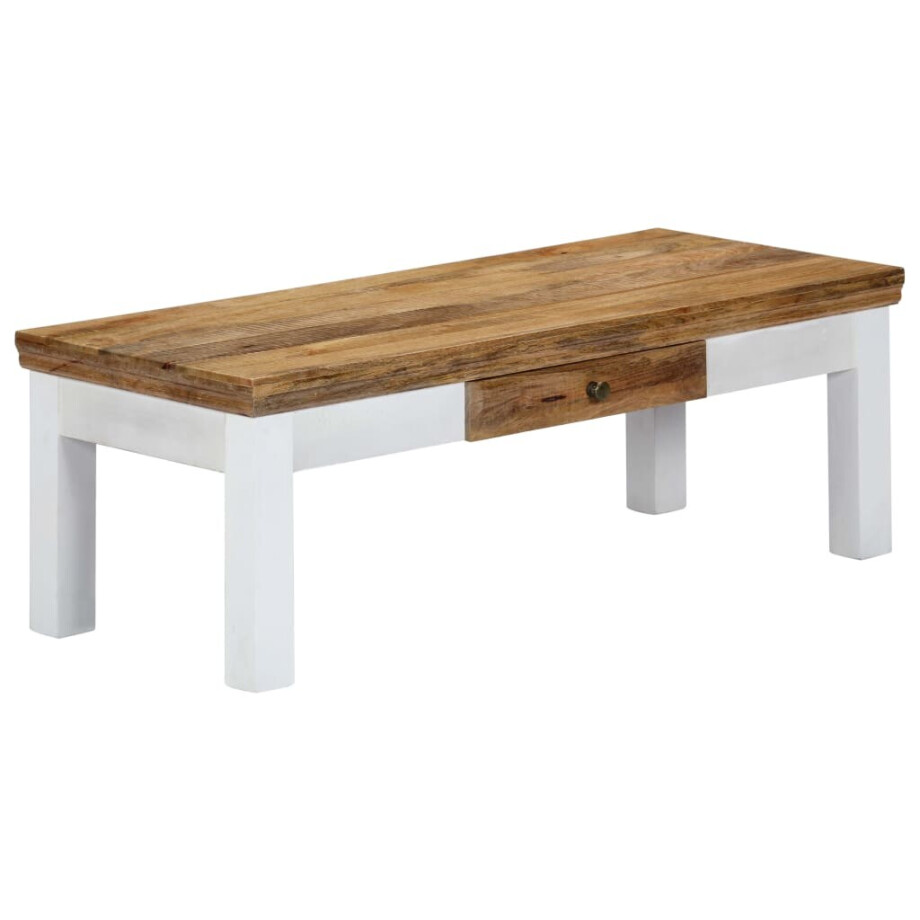 vidaXL Salontafel 110x50x40 cm massief mangohout afbeelding 1