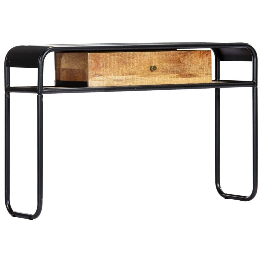 vidaXL Wandtafel 118x30x75 cm massief mangohout afbeelding 1