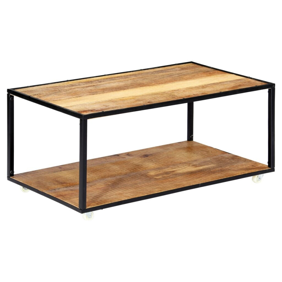 vidaXL Salontafel 90x50x40 cm massief gerecycled hout afbeelding 1
