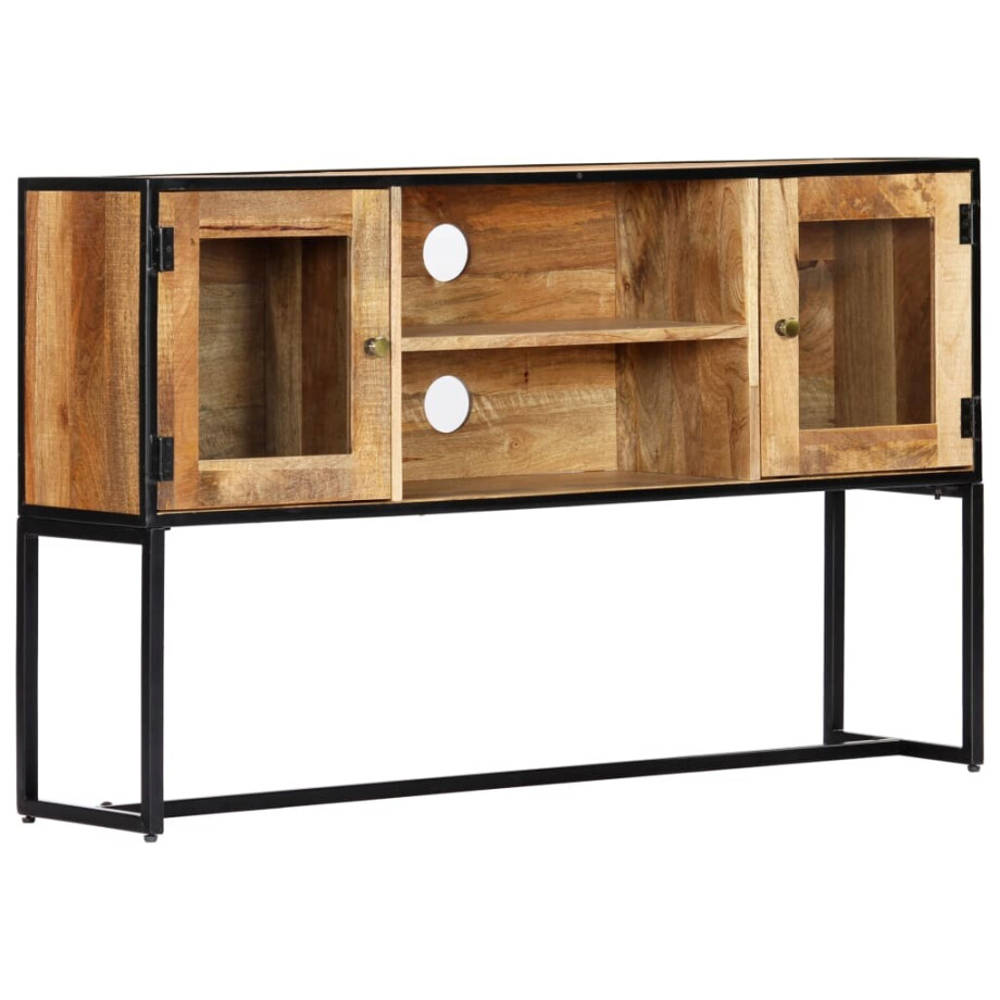 vidaXL Tv-meubel 120x30x75 cm massief gerecycled hout afbeelding 1