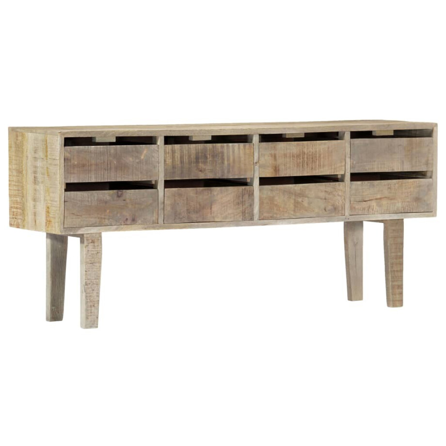 vidaXL Dressoir 140x30x60 cm massief mangohout afbeelding 1