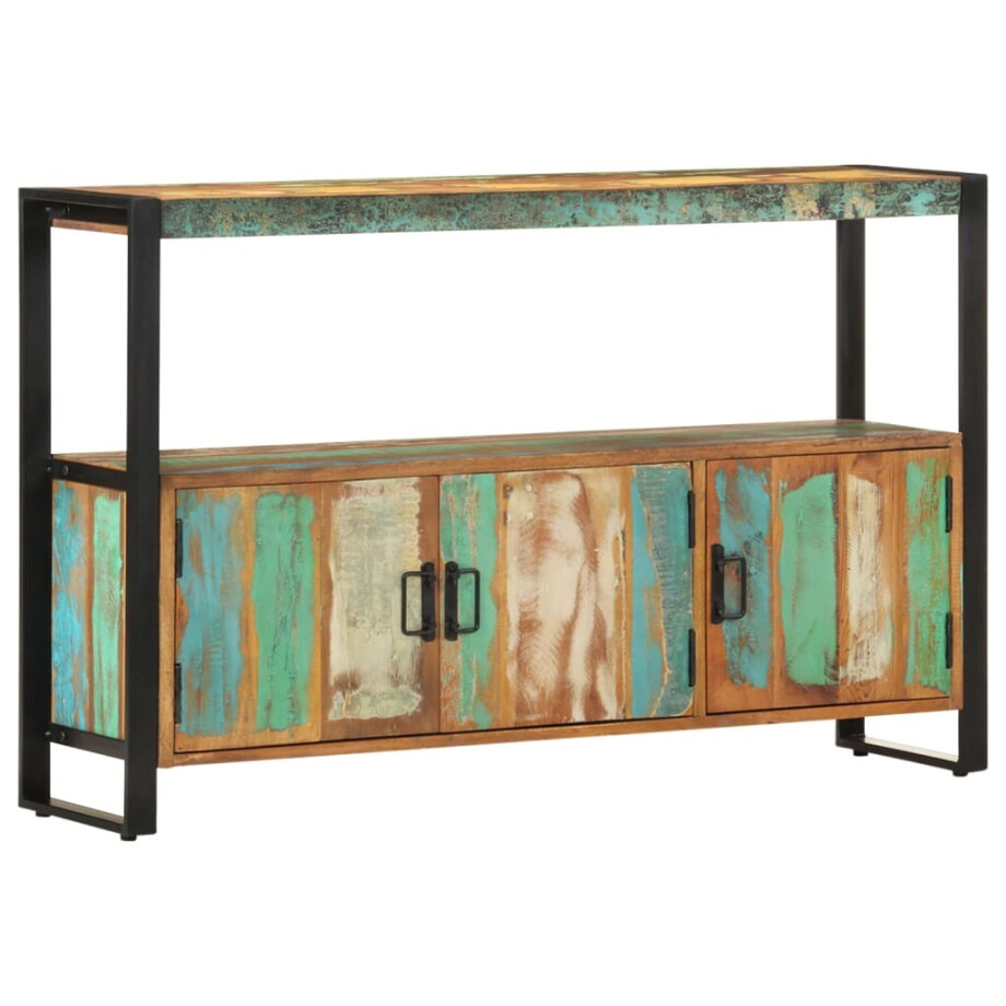 vidaXL Dressoir 120x30x75 cm massief gerecycled hout vidaXL Dressoir 120x30x75 cm massief gerecycled hout afbeelding 1
