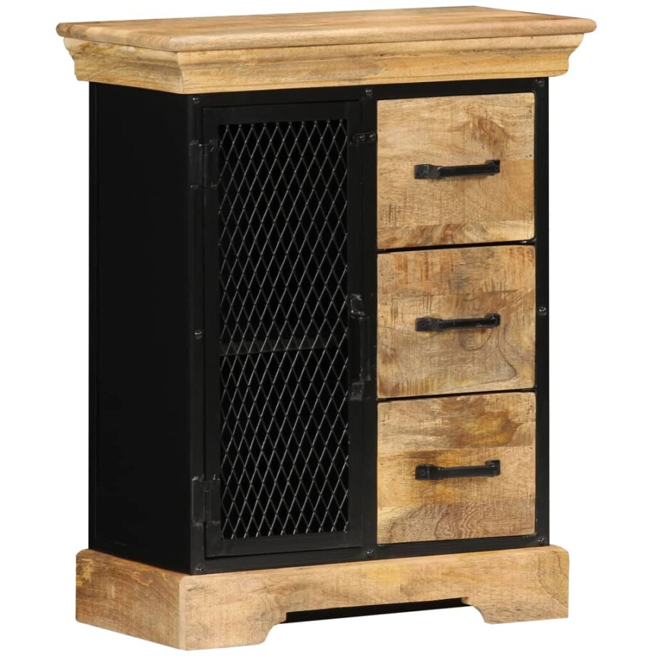 vidaXL Dressoir 60x30x75 cm massief mangohout afbeelding 1