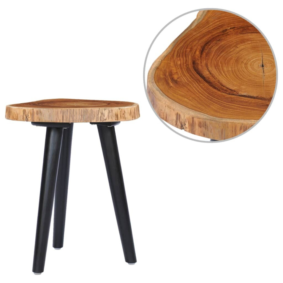 vidaXL Salontafel 40x45 cm massief teakhout vidaXL Salontafel 40x45 cm massief teakhout afbeelding 1