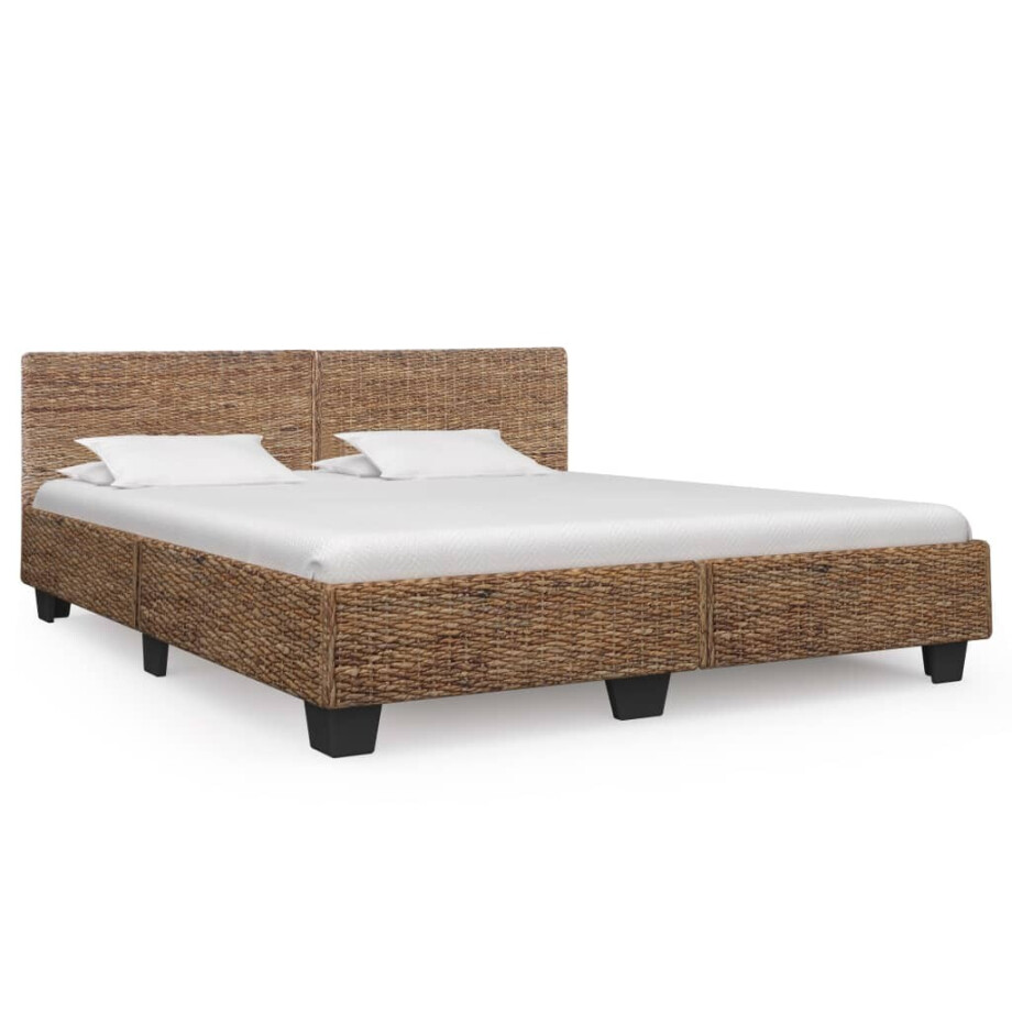 vidaXL Bedframe natuurlijk rattan 180x200 cm afbeelding 1
