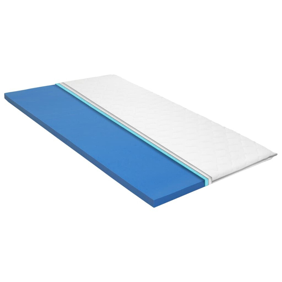 vidaXL Topmatras 6 cm visco-traagschuim 90x200 cm afbeelding 1